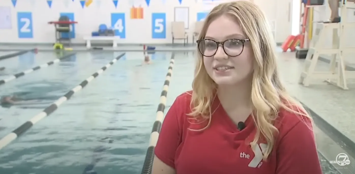 teen lifeguard at the YMCA